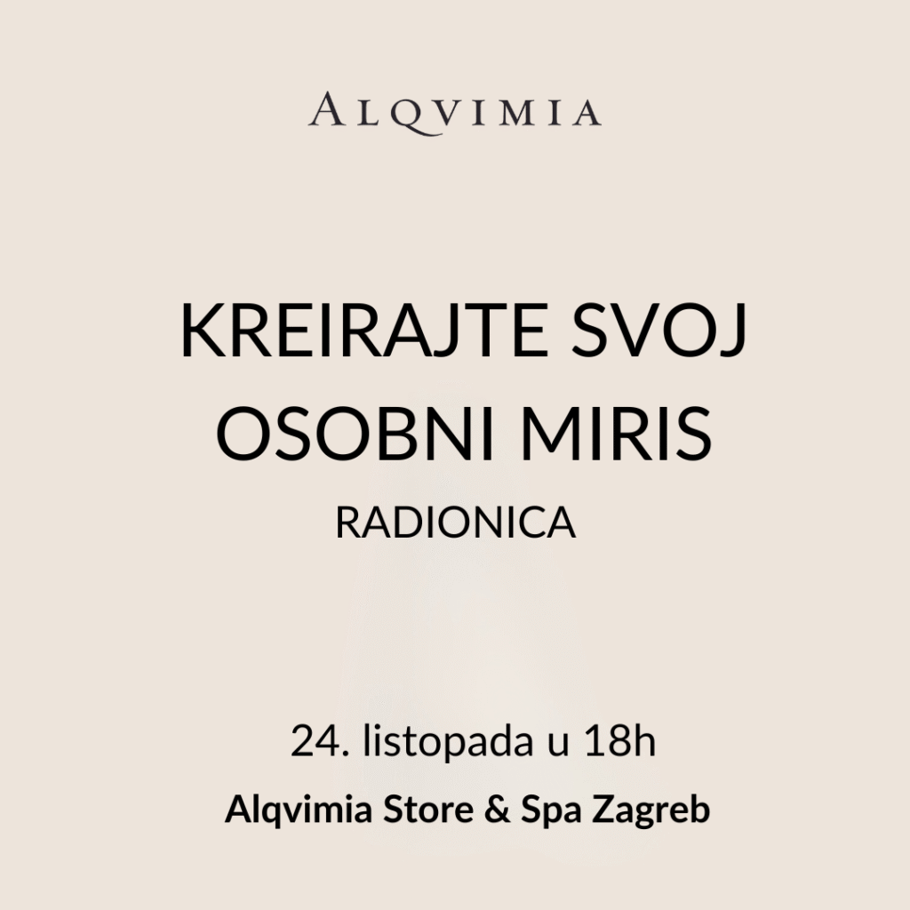 ALQVIMIA radionica: Kreirajte svoj osobni miris - 24.10.2025.